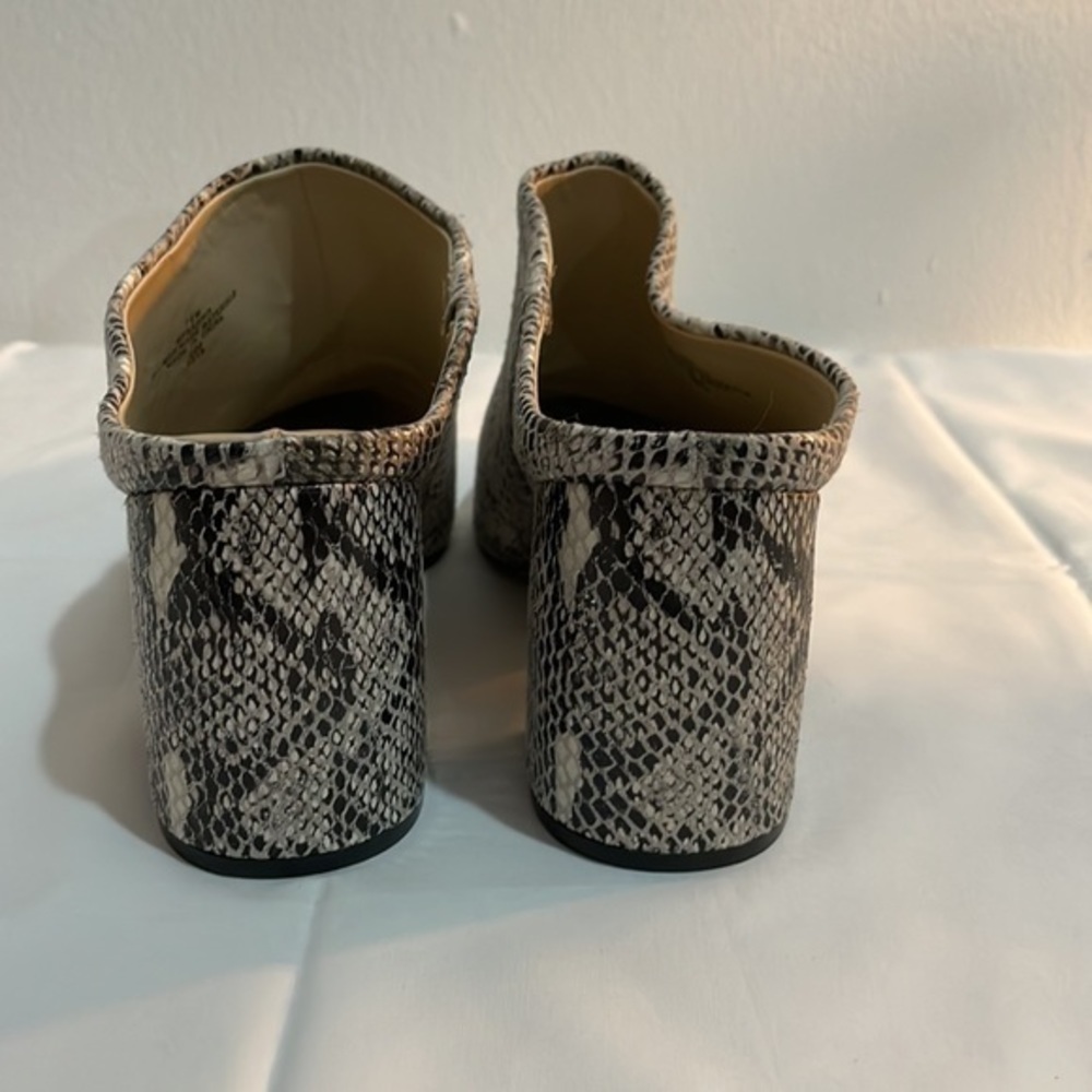 Marc Fisher faux snake skin mules - Picture 3 of 9